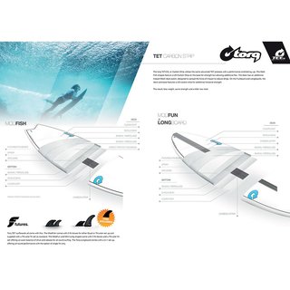 Surfboard TORQ Epoxy TET CS 6.10 Fish Carbon